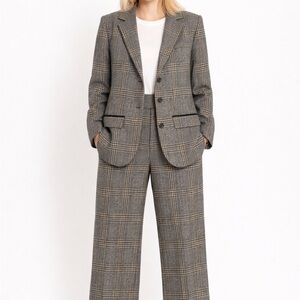 Pendleton Black Jacket with Gray & Cream Houndstooth Trim